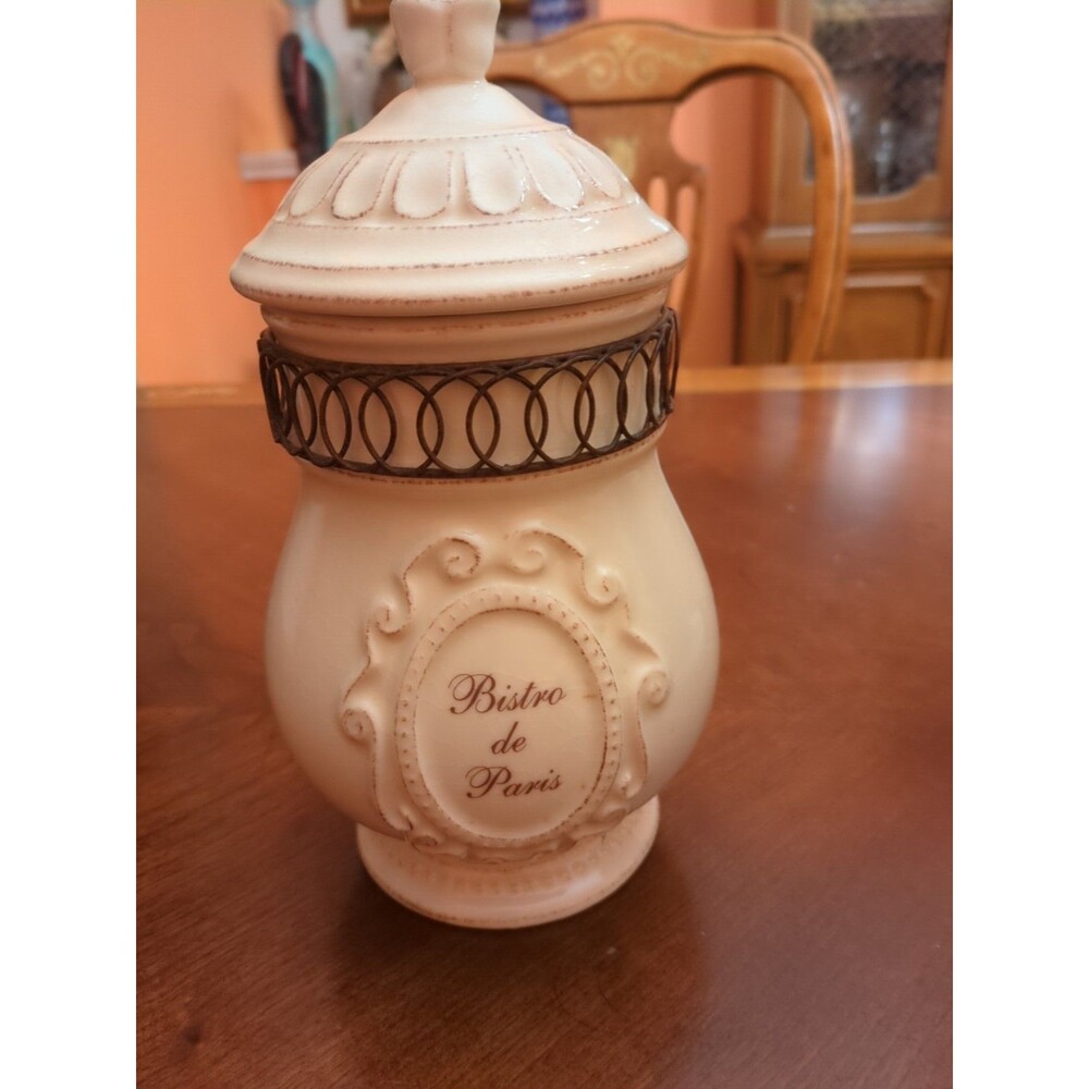 IMAX “Bistro de Paris”  Container Sugar Bowl With Lid 10"